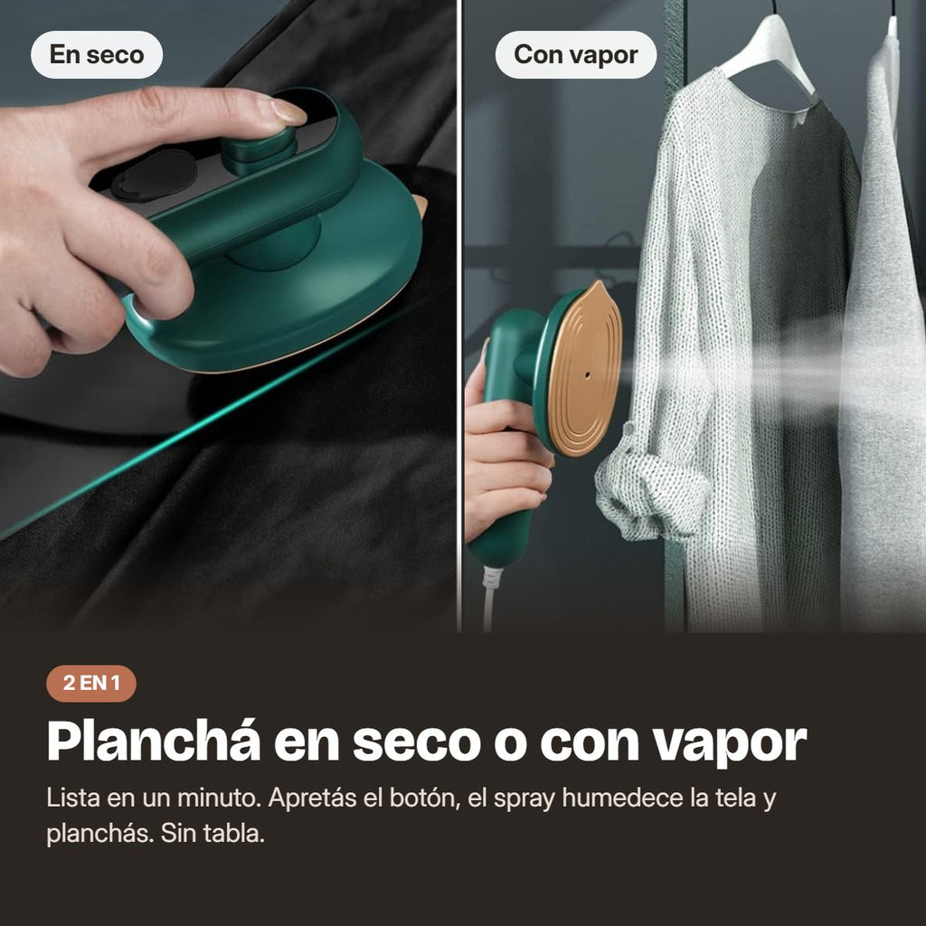 Planchá en seco o con vapor