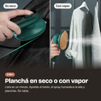 Planchá en seco o con vapor